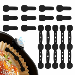 15 Stück Silikon Magnete für Airfryer Backpapier und Magnete für Heißluftfritteuse Hitzebeständig Lebensmittelecht mit Starker Haftkraft zum Kochen und Backen (Schwarzes Quadrat) Angebot bei HelloDeals