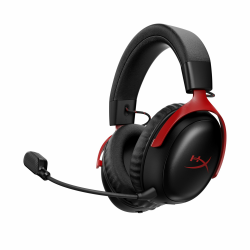 HyperX Cloud III S – Kabelloses Gaming-Headset, Multiplattform, 2,4 GHz, Bluetooth, Akkulaufzeit bis zu 120 Stunden, 2,4 GHz, 53-mm-Neigungstreiber, 10-mm-abnehmbares Mikrofon – Schwarz-Rot Cloud III S 2025 Edition Schwarz/Rot Angebot bei HelloDeals