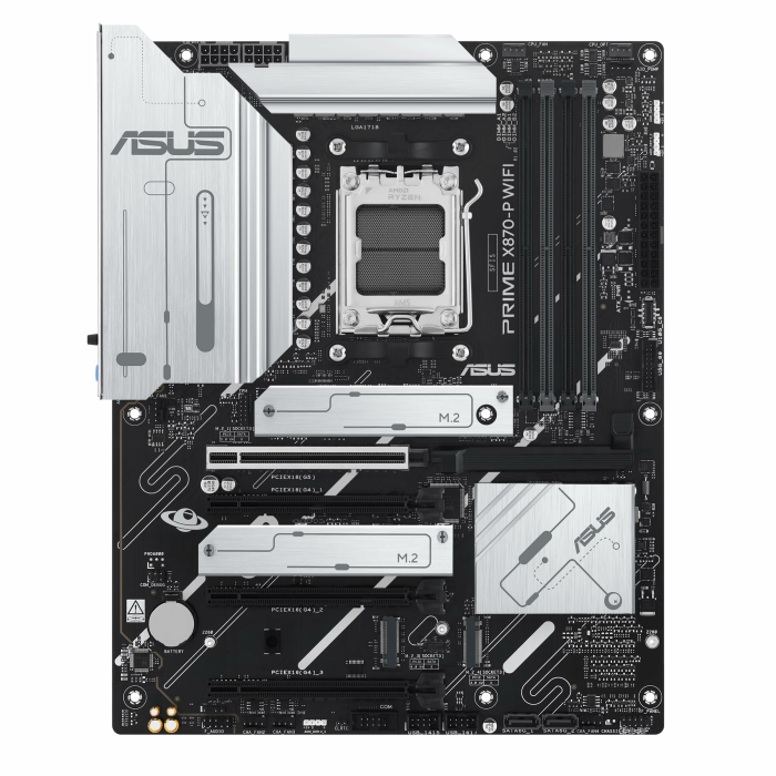 ASUS PRIME X870-P Mainboard Sockel AM5 (AMD, ATX, PCIe 5.0, DDR5, 14+2+1 Power Stages, 4x M.2, 2,5Gb Ethernet, USB-C 40Gbps) X870 Prime P Angebot bei HelloDeals