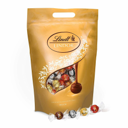 Lindt Schokolade | 2KG Beutel | LINDOR | Kugeln | Pralinengeschenk | Großpackung | Schokoladengeschenk | Enthält: Milch, Weiß, 60% und Haselnuss Mischung Angebot bei HelloDeals
