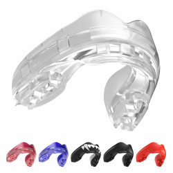 SAFEJAWZ Sport Zahnschutz für Zahnspangen Einheitsgröße Sport Mundschutz Für alle Vollkontakt-Sportarten einschließlich Rugby, MMA, Kampfsport, Kickboxen, Judo, Hockey & Boxen (Transparent) Angebot bei HelloDeals