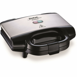 Tefal Sandwichmaker für knusprige Dreiecks-Sandwiches, Antihaft-Platten kein Anbrennen, wärmeisoliert sicher zum Anfassen, vertikale platzsparende Aufbewahrung, Kontrollleuchte, Sandwichtoaster Grill Knuspriger Sandwichmaker Angebot bei HelloDeals
