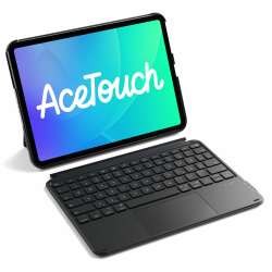 Inateck Hülle mit Tastatur,Ultraleichte Tastatur für iPad 10/11 Generation A16 2025 11 Zoll,iPad Air 11" M3/M2 (2025/2024),Air 5/4,Pro 11 4/3/2/1,Abnehmbar, mit Touchpad, QWERTZ, AceTouch KB04122 schwarz Angebot bei HelloDeals