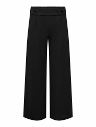 JdY Damen Marlene Hose Weit Geschnitten Schlupf Stoffhose GEGGO New Long Culotte Flare Pants M / 32L Black/Detail:black Buttons Angebot bei HelloDeals