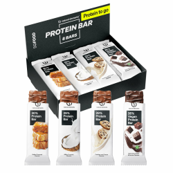 natural elements Proteinriegel Mixed Box – verschiedene Low Sugar Eiweißriegel – 8 Stück mit bis zu 13g Protein – vegetarisch, ohne Palmöl – in Deutschland laborgeprüft MixBox Angebot bei HelloDeals
