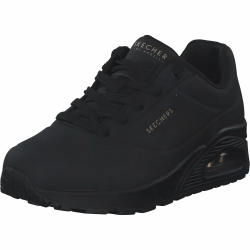 Skechers Damen UNO Stand On AirSneakers 39 EU Black Durabuck Mesh Angebot bei HelloDeals