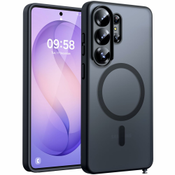 TOCOL für Samsung Galaxy S26 Ultra Hülle 6,9 Zoll, Kompatibel mit Magsafe, Eingebauter Magnetring, Stoßfest Kratzfest Transluzente Matt Magnetisch Handyhülle für Galaxy S26 Ultra 5G Case, Schwarz Galaxy S26 Ultra Schwarz Angebot bei HelloDeals