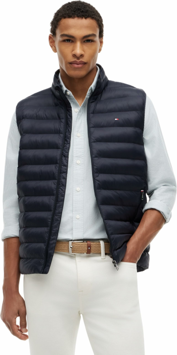 Tommy Hilfiger Herren Weste Steppweste L Blue (Desert Sky) Angebot bei HelloDeals