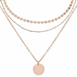 BONNYBIRD® Layering Ketten Set aus Premium Edelstahl - Boho Kette Damen in Silber, Gold & Roségold, 100% Wasserfest & Hautverträglich BonnyTrio BonnyTrio Roségold Angebot bei HelloDeals