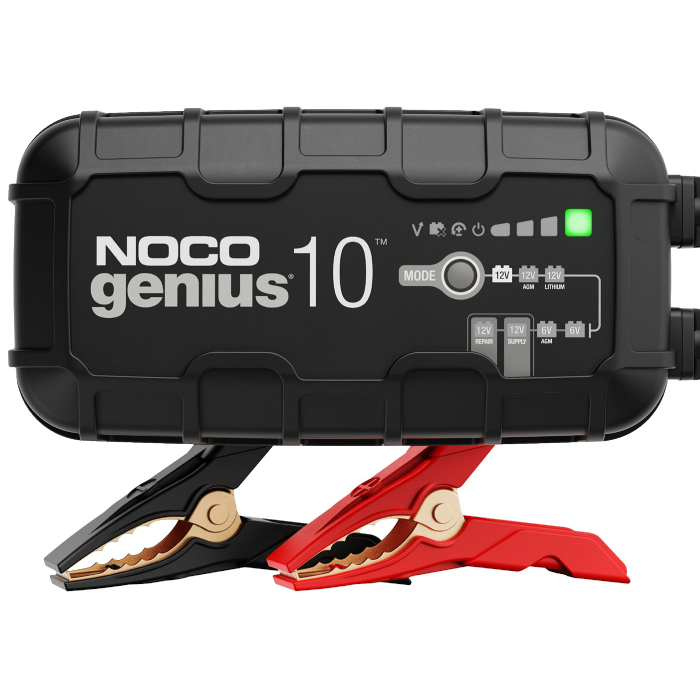NOCO GENIUS10: 10A Batterieladegerät für Auto & Motorrad — 6V/12V Erhaltungsladegerät & Entsulfator — Für AGM, Lithium (LiFePO4) & Start-Stopp-Batterien Angebot bei HelloDeals
