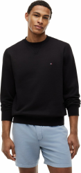 Tommy Hilfiger Herren Sweatshirt Essential Fleece Crew Neck Regular Fit XXL Schwarz (Black) Angebot bei HelloDeals