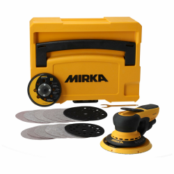 Mirka DEROS II 5650 Exzenter-Schleifer Schleifmaschine mit Absaugung für Ø 125 & 150mm Schleifpapier / 5,0mm Hub Maschine für staubfreies Schleifen von Holz, Trockenbau & Metall / MID5650404CA 125 & 150 mm / 5,0 mm Hub Angebot bei HelloDeals
