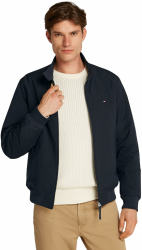 Tommy Hilfiger Herren Windbreaker Jacke Harrington Wasserabweisend L Blue (Desert Sky) Angebot bei HelloDeals