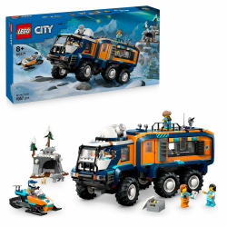 LEGO City Arktis-Truck mit Labor – BAU- und Spielset – Erkundungsfahrzeug mit Lenkung und Federung – inkl. Schneescooter, 5 Mini-Figuren und 3 Wolfsfiguren – Geschenk für Jungen ab 8 Jahren – 60471 Angebot bei HelloDeals