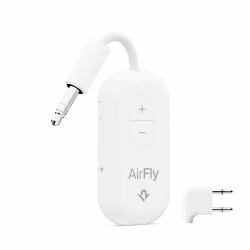 Twelve South AirFly Pro 2 Deluxe | Drahtloser Sender/Empfänger mit Audio-Sharing für bis zu 2 AirPods/drahtlose Kopfhörer - Flugzeug, Fitnessstudio, Auto AirFly Pro 2 Deluxe White Angebot bei HelloDeals