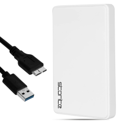 Storite 320GB Externe Festplatte, USB 3.0 Ultraschnelle HDD für Datensicherung, Speichererweiterung, tragbare Festplatte, Externe Festplatte, kompatibel mit Mac, Laptop, PC, Spielekonsole (weiß) Angebot bei HelloDeals