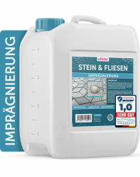 PLINTEX® Steinimprägnierung Außen & Innen 5 L für ca 40-60m² - Universelle Fassaden & Stein Imprägnierung für Naturstein, Beton, Granit & Pflasterstein - Stein-Versiegelung 5L Angebot bei HelloDeals