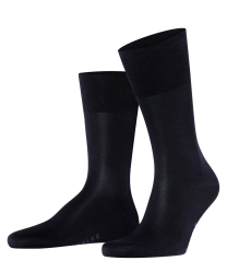 FALKE Herren Tiago Socken atmungsaktive nachhaltige biologische nachhaltige Fil D'Ecosse Baumwolle leichter Glanz flache Naht druckfreie Fußspitze fein einfarbig dünn Business Alltag 1 Paar 45-46 Blau Dark Navy 6375 Angebot bei HelloDeals