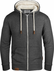 Grin&Bear Herren Kapuzenjacke | Kapuzenpullover Hoodie mit Fleece Innenseite | GEC490 L Anthrazit Angebot bei HelloDeals