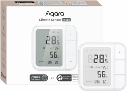 Aqara Thread/Zigbee Raumthermostat W100, Temperatur & Luftfeuchtigkeit Überwachung, Wireless, Fernsteuerung HVAC, 3 Anpassbare Tasten, Matter, HomeKit, Funktioniert mit Apple Home, Alexa, Google Angebot bei HelloDeals