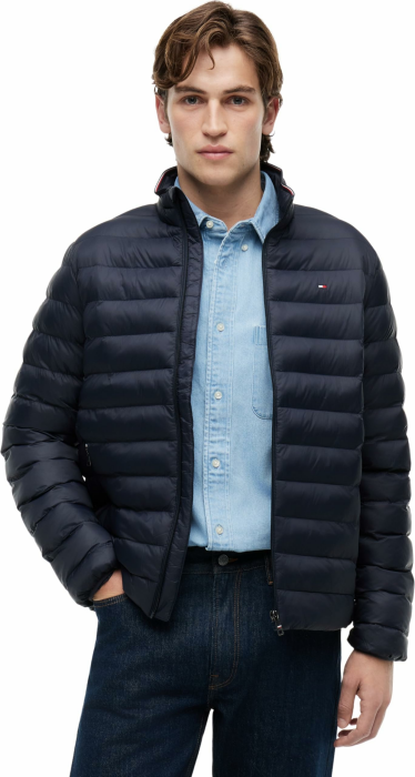Tommy Hilfiger Herren Steppjacke Verstaubar aus Nylon XL Blue (Desert Sky) Angebot bei HelloDeals