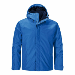 Schöffel Herren 3in1 Jacket Style Okere MNS, wasserdichte, atmungsaktive Outdoorjacke mit herausnehmbarer Fleecejacke, warme 3in1 Jacke mit verstellbarer Kapuze 48 cornflower blue Angebot bei HelloDeals