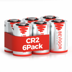 Bevigor CR2 Lithium-Batterie, 900mAh 3V High Power CR2 Nicht wiederaufladbar Lithium-Batterie für Kameras, Golf-Entfernungsmesser, Taschenlampen und andere Geräte, 6 Stück Angebot bei HelloDeals