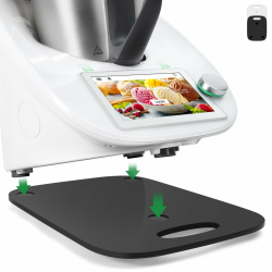 Gleitbrett für Thermomix TM6/TM5, Premium Schnelles Bewegen Rollbrett für Thermomix Küchenmaschine TM6 TM5 Zubehör Unterlage Brett, Gleiter aus Premium Acryl, Robust und Langlebig, Schwarz Angebot bei HelloDeals