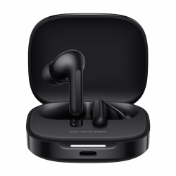 XIAOMI Redmi Buds 6 – Kabellose Bluetooth-In-Ear-Kopfhörer, Dual-Treiber, immersiver Sound, 49 dB aktive Geräuschunterdrückung, bis zu 10h+42h Akkulaufzeit, IP54, Schwarz Redmi Buds 6 Schwarz Angebot bei HelloDeals