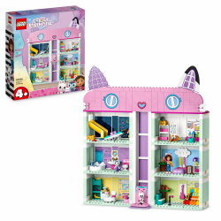 LEGO Gabby's Puppenhaus Spielzeug - 4-stöckiges Puppenhaus mit Gabby, Pfötchen-Panda, MeerMieze und Kuchen-Katze Minifiguren und Zubehör - Geburtstagsgeschenk für Mädchen ab 4 Jahren - 10788 Single Angebot bei HelloDeals