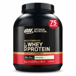 Optimum Nutrition Gold Standard 100% Whey, Proteinpulver, Geschmacksneutral, 2.25kg, 75 Portionen, Verpackung Kann Variieren Geschmacklos Angebot bei HelloDeals