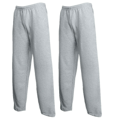 Fruit of the Loom Classic Open Leg Jog Pants 3XL 2x Grau + 1 Hl Kauf Notizblock Angebot bei HelloDeals