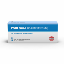 PARI Kochsalzlösung zum Inhalieren für Kinder und Erwachsene – 20 Ampullen á 2,5ml NaCl 0,9 Inhalationslösung - Steril und ohne Konservierungsstoffe PARI NaCI Inhalationslösung 20 x 2,5ml Angebot bei HelloDeals