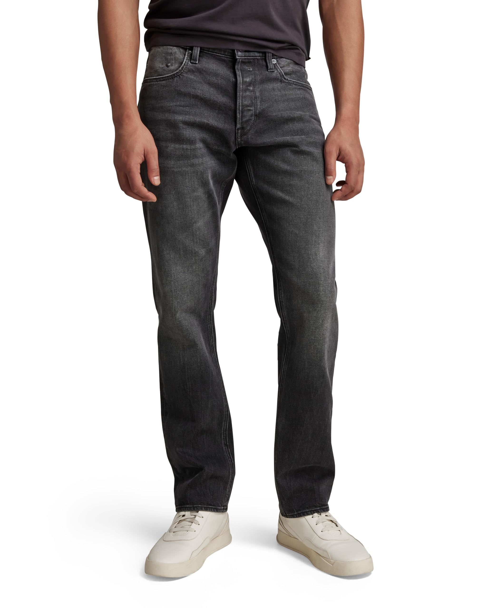 G-STAR Men's Mosa Straight Jeans 36W / 30L Schwarz (Worn in Black Moon D23692-b479-g108) Angebot bei HelloDeals