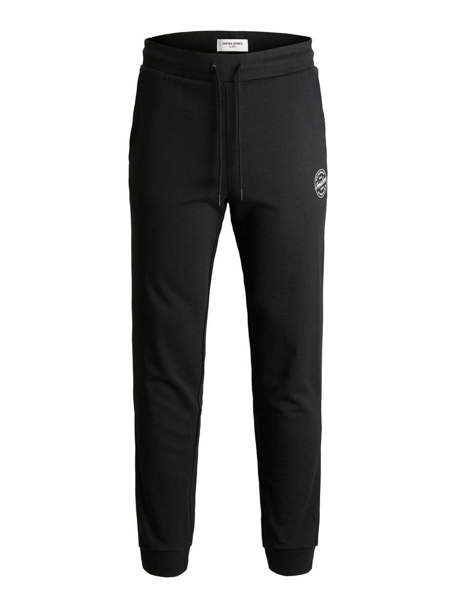 JACK & JONES Male Jogginghose Regular Fit Jogginghose XS Schwarz Angebot bei HelloDeals
