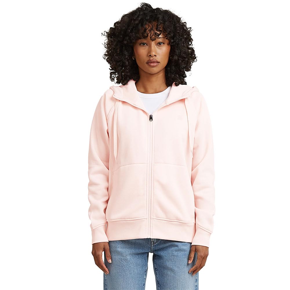 G-STAR Damen Premium Core 2.1 Hooded Zip Thru Sweater L Rosa (Silver Peony D22727-c235-h390) Angebot bei HelloDeals