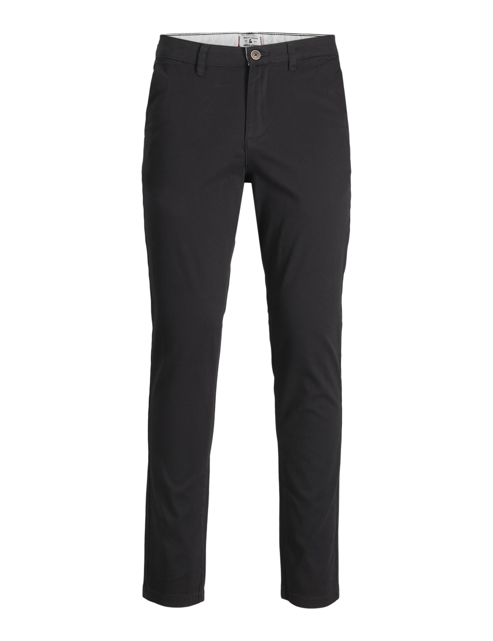 JACK & JONES Male Chino Hose Slim Fit Chino Hose 36W / 32L Schwarz Angebot bei HelloDeals