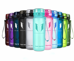Super Sparrow Trinkflasche - Tritan Wasserflasche - 350ml, 500ml, 750ml, 1000ml - BPA-frei - Ideale Sportflasche - Sport, Wasser, Fahrrad, Fitness, Uni, Outdoor - Leicht, Nachhaltig 500 ml Minze Angebot bei HelloDeals