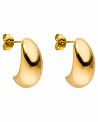 PURELEI® Tropfen Ohrringe - Aus Langlebigem Edelstahl - Wasserfeste Damenohrringe für Deinen Individuellen Look Gold Angebot bei HelloDeals