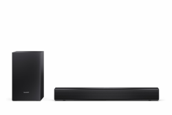 SHARP HT-SBW121 Kompakte 2.1-Soundbar mit Drahtlos-Subwoofer – ROKU Ready, 240W maximale Ausgangsleistung, Bluetooth 5.3, HDMI ARC/CEC, USB-Wiedergabe, kompatibel mit Allen TVs – Schwarz Angebot bei HelloDeals