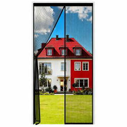 Auxmir Fliegengitter Balkontür Magnet 100x210cm, Prime Insektenschutz Balkontür, Extra Stärkere Magnete Fliegengitter Tür, Verdickt Magnetvorhang ohne Bohren für Balkon Kellertür Terrassentür, Schwarz 100x210cm Schwarz Angebot bei HelloDeals