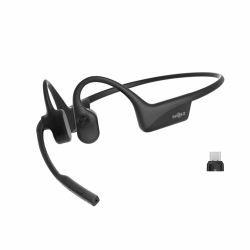SHOKZ OpenComm2 UC 2025 Upgrade USB-C kabelloses Knochenschall PC Headset, Bluetooth Open-Ear Kopfhörer mit Noise-Cancelling Mikrofon, Ohrhörer für Office, Anruf, 16 Stunden Sprechzeit USB-C-Adapter (USB-C Laden) Angebot bei HelloDeals