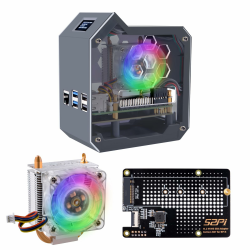 GeeekPi N07 Mini Tower NVMe NAS Kit für Raspberry Pi 5, mit N07 M.2 NVMe SSD Pip PCIe Peripheral Board Bottom, Support M.2 Key-M NVMe SSD 2230/2242/2260/2280 Angebot bei HelloDeals