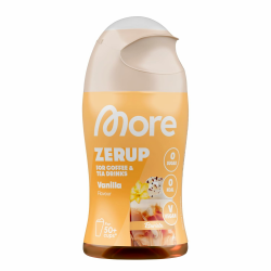 MORE Barista Zerup, Vanilla, 65 ml, für Kaffee, Tee und Heißgetränke, vegan, zero Kalorien - made in Germany Angebot bei HelloDeals