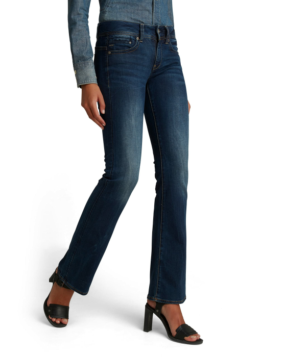 G-STAR Damen Midge Bootcut Jeans 32W / 32L Blau (Dk Aged D01896-6553-89) Angebot bei HelloDeals