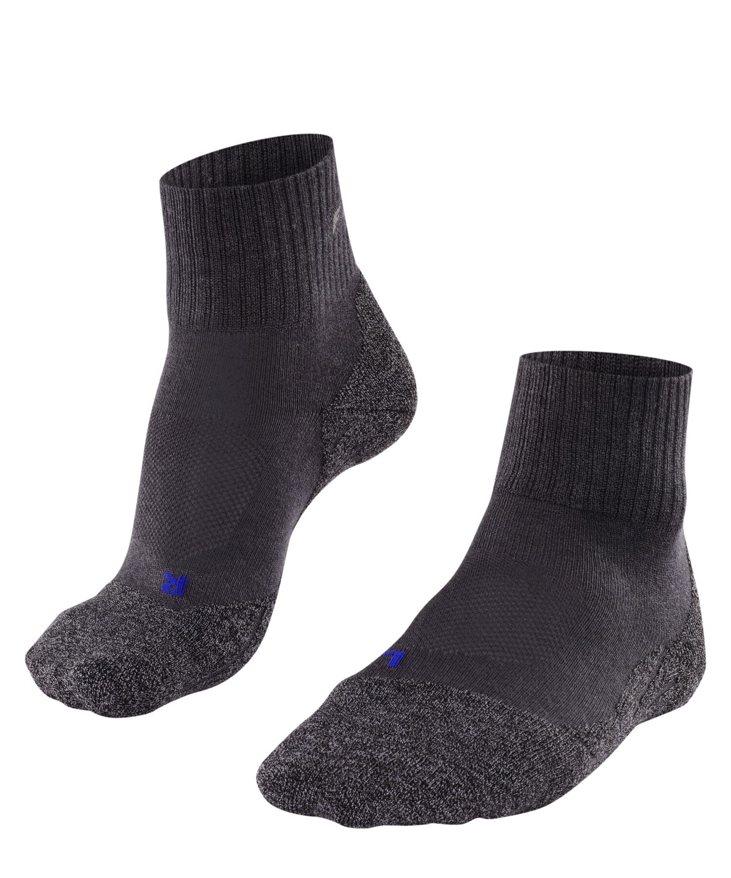 FALKE Herren TK2 Cool Short Wandersocken mittelstarke Polsterung antiblasen Trekkingsocken kühlend vegan Socken Wandern schnelltrocknendes atmungsaktives Lyocell Funktionsmaterial 1 Paar 42-43 Grau Asphalt Melange 3180 Angebot bei HelloDeals