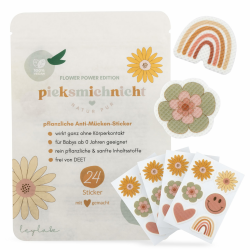 Pflanzliche Anti-Mücken-Aufkleber für Babys und Kinder Blumen Regenbogen Herz Mückenschutz Insektenschutz Mückensticker Patches Pflaster DEET frei (Flower Power) Angebot bei HelloDeals