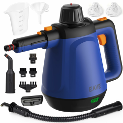 Dampfreiniger Handgerät, 110℃ Steam Cleaner zur effizienten Reinigung, vielseitiger Dampfreiniger für Alles mit 10 Aufsätzen & 5m Netzkabel, Handdampfreiniger für Sofas, Teppiche, Fugen, Fettspuren,BL Angebot bei HelloDeals