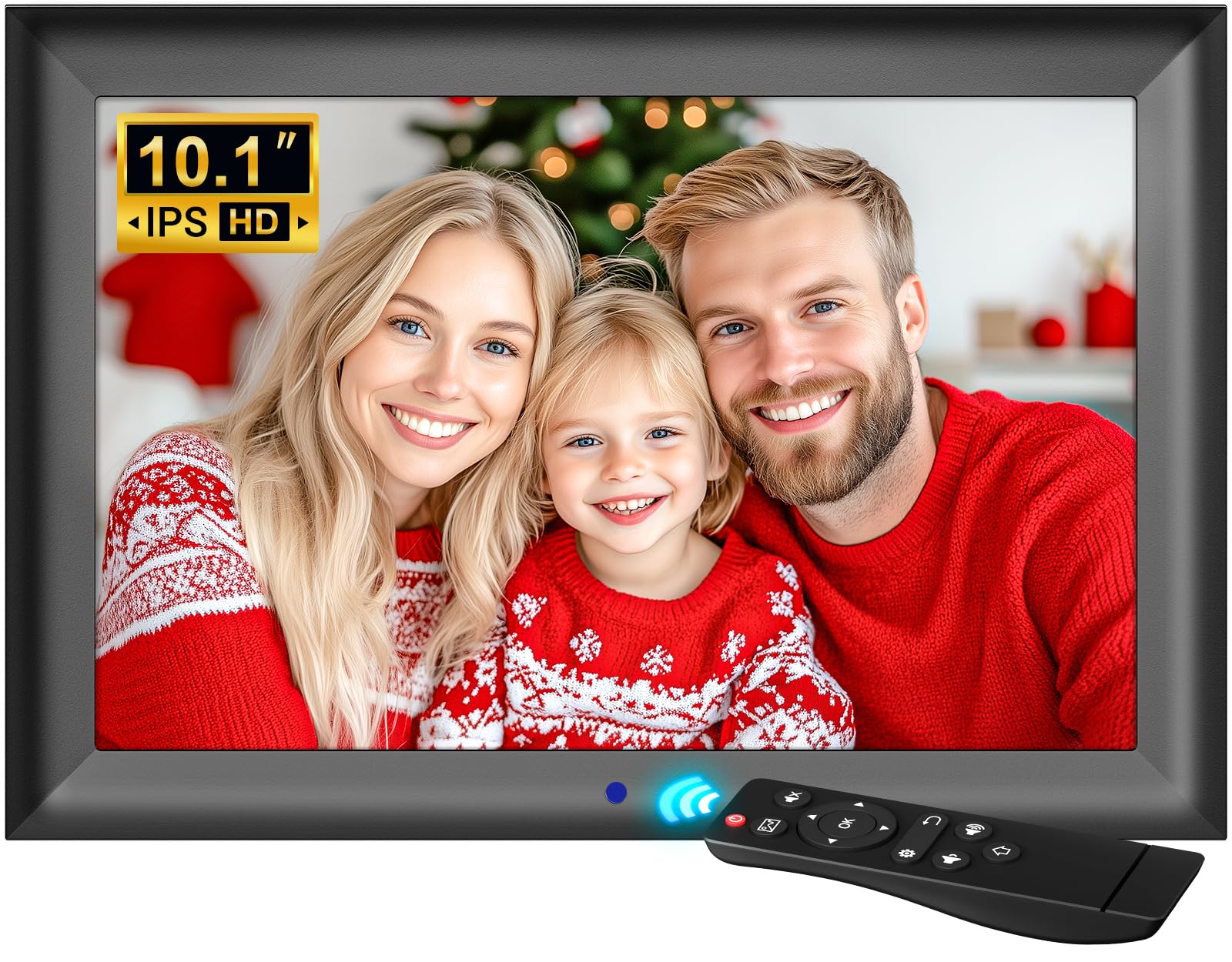 OBVHNUA Digitaler Bilderrahmen 10,1 Zoll Elektronischer Fotorahmen 1280x800 IPS Unterstützt USB oder SD-Karte (128 GB) Automatische Drehfunktion Foto-/Musik-/Video-Player/Wetter/Kalender/Wecker 1001 Angebot bei HelloDeals