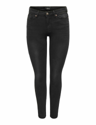 ONLY Female Skinny Jeans ONLWAUW Mittlere Taille Skinny Fit Jeans L / 32L Washed Black Angebot bei HelloDeals